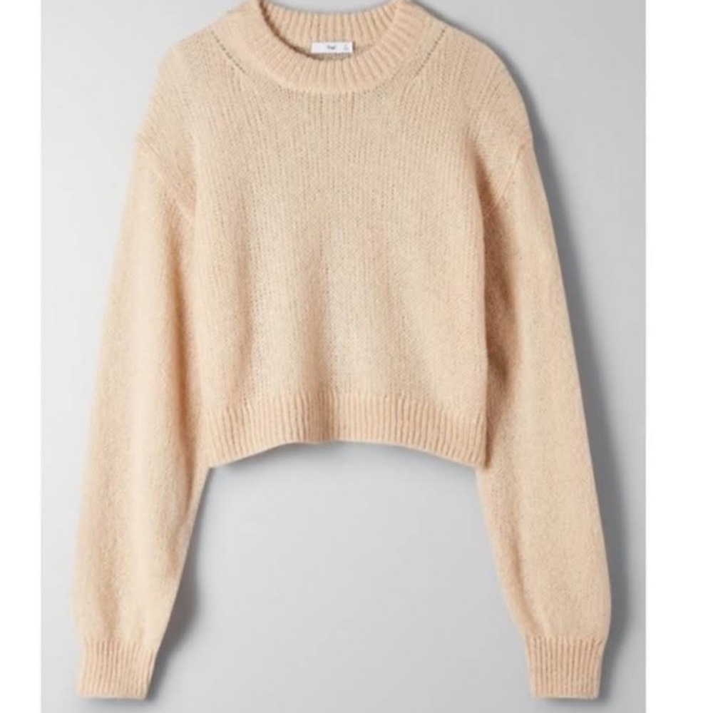 TNA Utica Sweater - Olive Beige - Aritzia